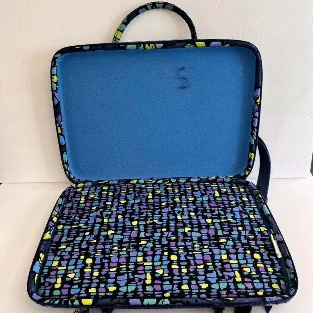 Vera Bradley Bag Case Hard Shell Laptop Workstation Crossbody Floral Quilted